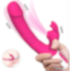 Feel Shop Şarjlı Akıllı Isıtmalı Güçlü Titreşimli G-Spot Klitoris Emiş Uyarıcı Yapay Penis Rabbit Vibratör
