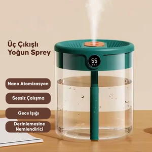 2 Litre Ultrasonic Otomatik Hava Nemlendirici Buhar Makinesi Oda Nemlendirici Aroma Difüzörü