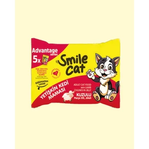 Smile Cat Flowpack 425gr (5*85gr) Yetişkin Kedi Kuzulu Mama