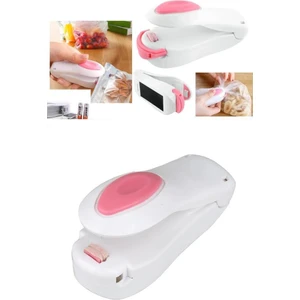 Pilli Poşet Ağzı Kapatıcı Plastik Paket Ambalaj Ağız Yapıştırma Kapatma Vakumlama Aparatı Magnetli