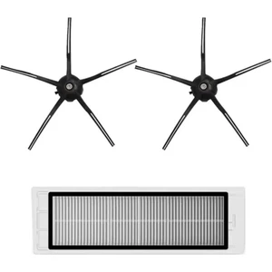 Roborock S5 Max, S6, S6 Pure, S6 Max V Beyaz Robot Süpürge Uyumlu 3'lü Yedek Parça Seti