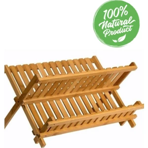 Bambu Katlanabilir-Antibakteriyel-Tabaklık Bulaşıklık