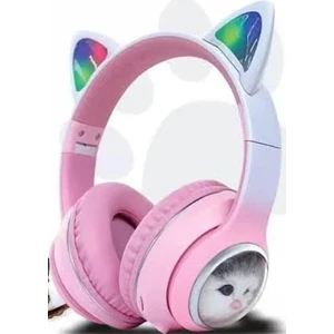 Sw- 90 Catheadset 5. 3 Wireless Katlanabilir Işıklı Bluetooth Kulaklık Mor