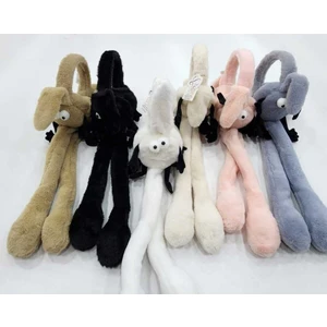Yeni Nesil Hareketli Sesli Pompalı Peluş Kulaklık
