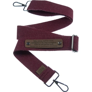 Bordo Renk, Çok Kullanışlı, İsme Özel Üretilen, Deri Çantalara Uygun Omuz Kayışı, 200 Cm, Hatıralık