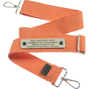 Mercan Renk, Kişiye Özel Sanatçılar İçin Renkli Ve Şık Çanta Askısı,160 Cm Tasarım Hediyelik