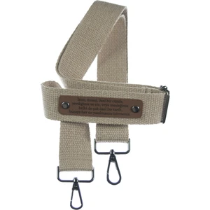 Sütlü Kahve Renginde, Sizin İsminiz Yazılarak Üretilen, 200 Cm Uzunluğunda, Çanta Omuz Askısı