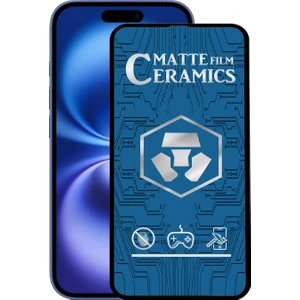 Case World Apple iPhone 16 Tam Kaplayan Mat Seramik Nano Esnek Ekran Koruyucu Cam