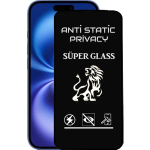 Case World Apple iPhone 16 Tam Kaplayan Anti Statik Hayalet Süper Cam Ekran Koruyucu