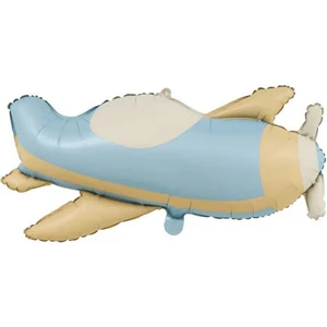 Patladı Gitti Retro Uçak Folyo Balon 78  x  42  cm