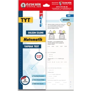 Özde Bir Yayınları  TYT Matematik Gis Yaprak Test