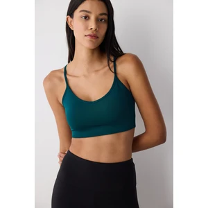 Koyu Yeşil Hafif Destek New Light Spor Sütyeni
