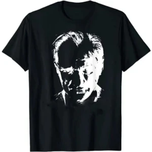 Çocuk Bisiklet Yaka Atatürk Baskılı Kısa Kollu Tişört