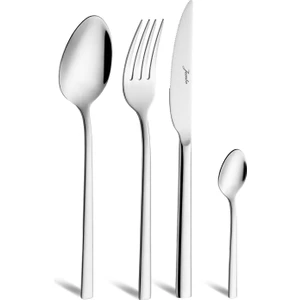 2001 24 Parça 6 Kişilik Tatlı Çatal Kaşık Bıçak Takımı Çelik