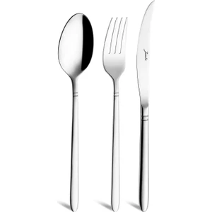 2002 18 Parça 6 Kişilik Yemek Çatal Kaşık Bıçak Takımı Çelik