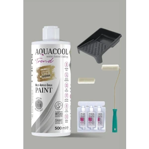 Trend Su Bazlı Akrilik Hobi Boya 500 ml Rulo Katalizör Boyacı Tavası Hibrit Dönüşüm Boyası Seti Ral 7038