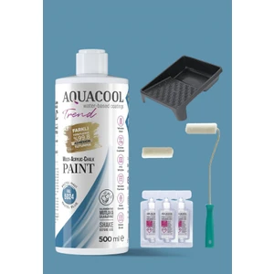 Trend Su Bazlı Akrilik Hobi Boya 500 ml Rulo Katalizör Boyacı Tavası Hibrit Dönüşüm Boyası Seti Ral 5024