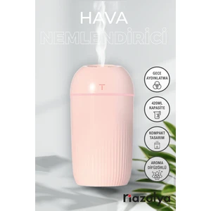 420 ml Oda Hava Nemlendirici Difüzör USB Şarj Kablolu Oda Hava Nemlendiricisi