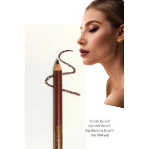 1 Adet Suya Dayanıklı Dudak Kalemi Eyeliner Kalemi Kaş Boyama Göz Altı Makyaj Kalemi Seti