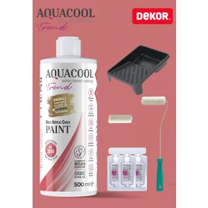 Trend Su Bazlı Akrilik Hobi Boya 500 ml Rulo Katalizör Boyacı Tavası Hibrit Dönüşüm Boyası Seti Ral 3014