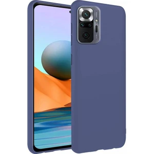 Piyasa Sepeti Xiaomi Redmi Note 10 Pro İnce Mat Silikon Kılıf Lacivert