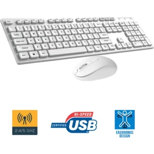 Kare Zarif Dizayn 104 Tuş 2.4ghz Kablosuz Türkçe Q Klavye Mouse Seti