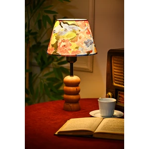 Fresh Ahşap Ayaklı Kumaş Başlık Abajur