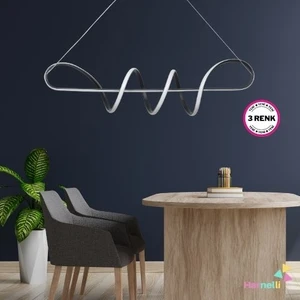 3 Renk Yanabilen Modern Ledli Avize