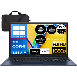 X1504VA Intel I7-1355U 32 GB Ram 1tb SSD 15.6" Fhd Windows 11 + Çanta Hediye
