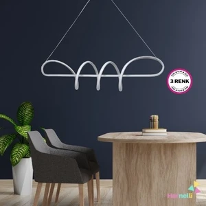 3 Renk Yanabilen Modern Ledli Avize