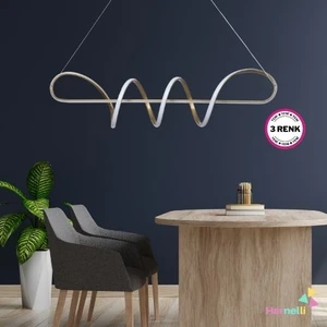 3 Renk Yanabilen Modern Ledli Avize