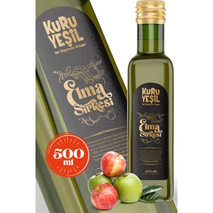 Kuru Yeşil - Elma Sirkesi - Doğal Fermantasyon - Fermente Katkısız -  500 ml