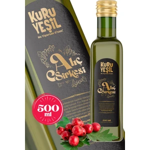 Kuru Yeşil  - Alıç Sirkesi - Katkısız - Doğal - Fermente Sirke 500 Ml