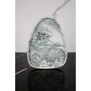 El Yapımı Çok Amaçlı Beton Sunum Servis Tepsisi 26  cm  Dekoratif Sunumluk Orgaziner Takılık