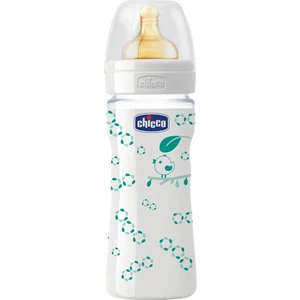 Desenli Cam Kauçuk Biberon - 240 ML