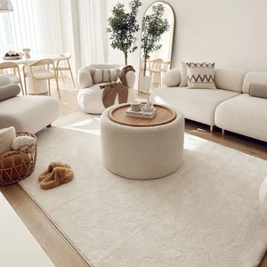 Cool Halı Plain Krem Salon Halısı Yumuşak Çocuk Odası Halısı Kesme Yolluk Koridor Halı Dokuma Büyük Halı
