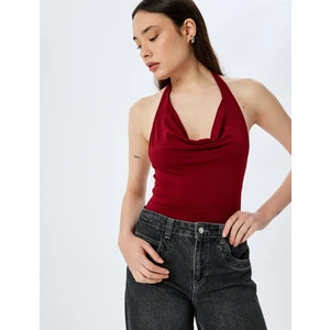 Degaje Yaka Kolsuz Slim Fit Bluz