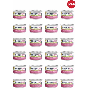 Shinycat Broth (Sos Içinde) Karidesli Tavuklu Kedi Konservesi 70gr x 24 Adet
