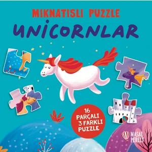 Unicornlar - Mıknatıslı Puzzle Kitap