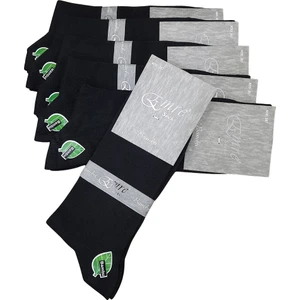 Emre Socks 6 Çift Emre Siyah Erkek Bambu Çorap