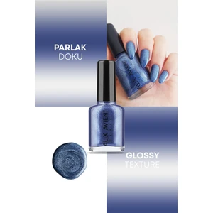 Alix Avien Metalik Mavi Oje 40 - Yüksek Pigmentli Uzun Süreli Kalıcılık Hızlı Kuruma - Nail Lacquer 40