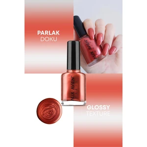 Alix Avien Metalik Turuncu Oje  32 - Yüksek Pigmentli Uzun Süreli Kalıcılık Hızlı Kuruma - Nail Lacquer 32
