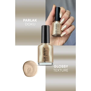 Alix Avien Sedefli Gold Oje 30 - Yüksek Pigmentli Uzun Süreli Kalıcılık Hızlı Kuruma - Nail Lacquer 30
