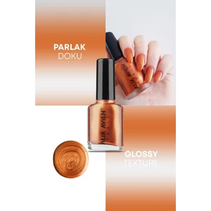 Alix Avien Metalik Bakır Oje 31 - Yüksek Pigmentli Uzun Süreli Kalıcılık Hızlı Kuruma - Nail Lacquer 31