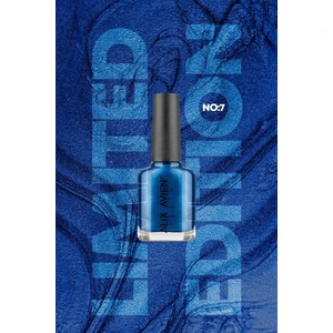 Alix Avien Limited Edition Işıltılı Lacivert Oje-Yüksek Pigmentli Kalıcılık Hızlı Kuruma-Nail Lacquer No:7