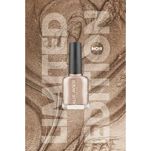Alix Avien Limited Edition Simli Gümüş Gri Oje-Yüksek Pigmentli Kalıcılık Hızlı Kuruma-Nail Lacquer No:9