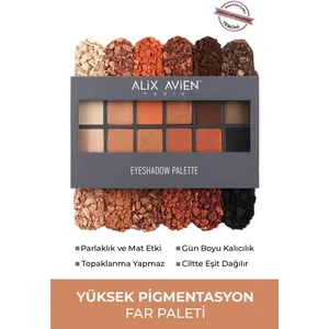 12 li Far Paleti - Eyeshadow Palette 555 Coffee Time 15,6 g
