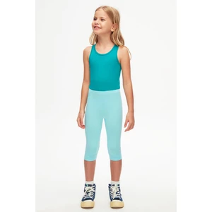 Cam Göbeği Basic Kız Çocuk Diz Altı Tayt Kapri