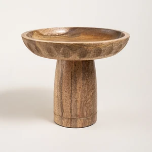 Rampur Mango Ağacı Servis Tabağı 24X24X19 cm Natural