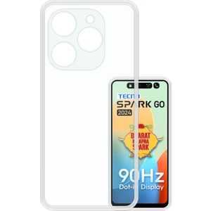 Tecno Spark Go 2024 Kılıf Şeffaf Kamera Korumalı Esnek Yumuşak Silikon